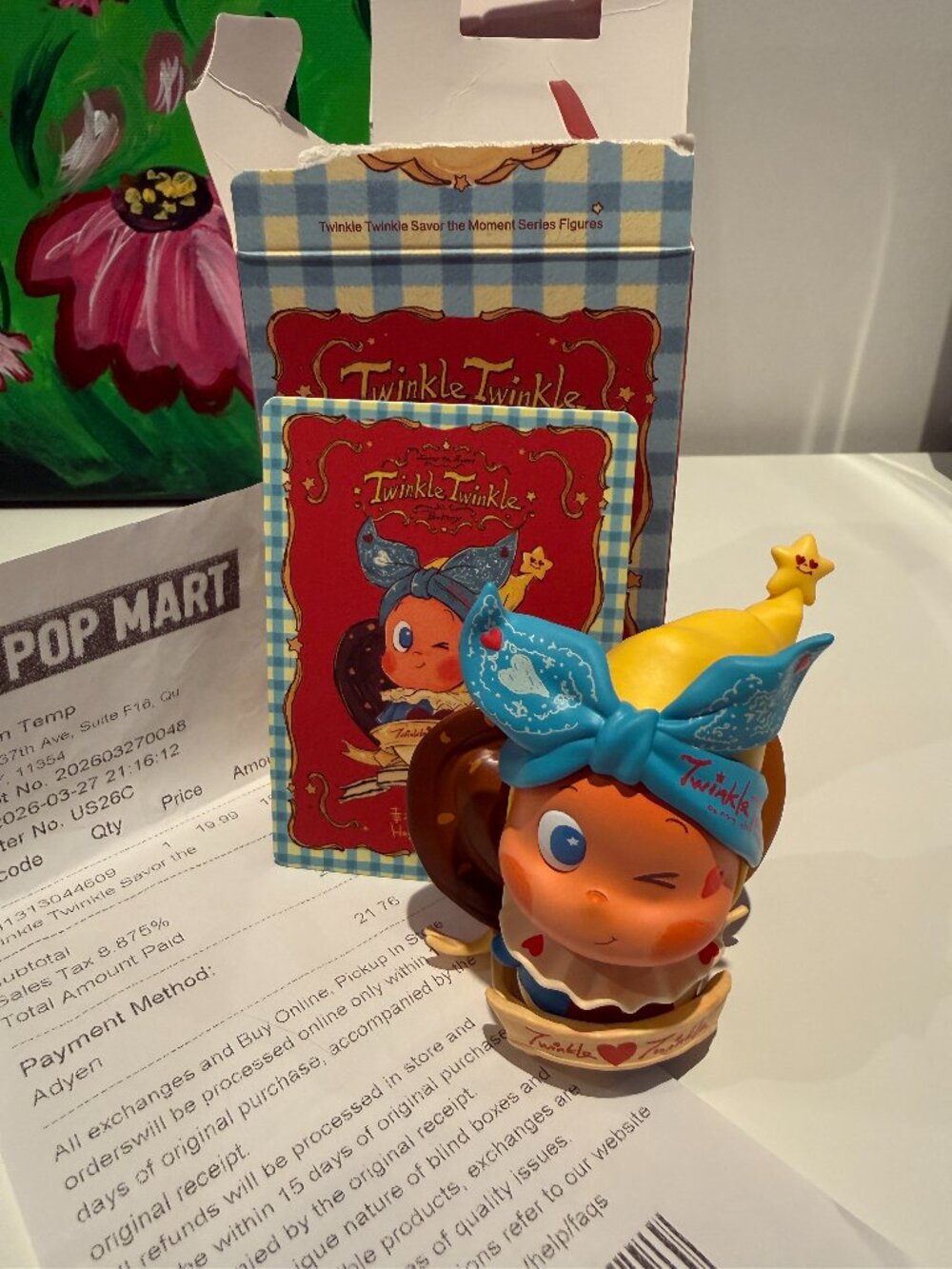 POP MART Twinkle Twinkle Savor the Moment Series.Happy Palmier figure